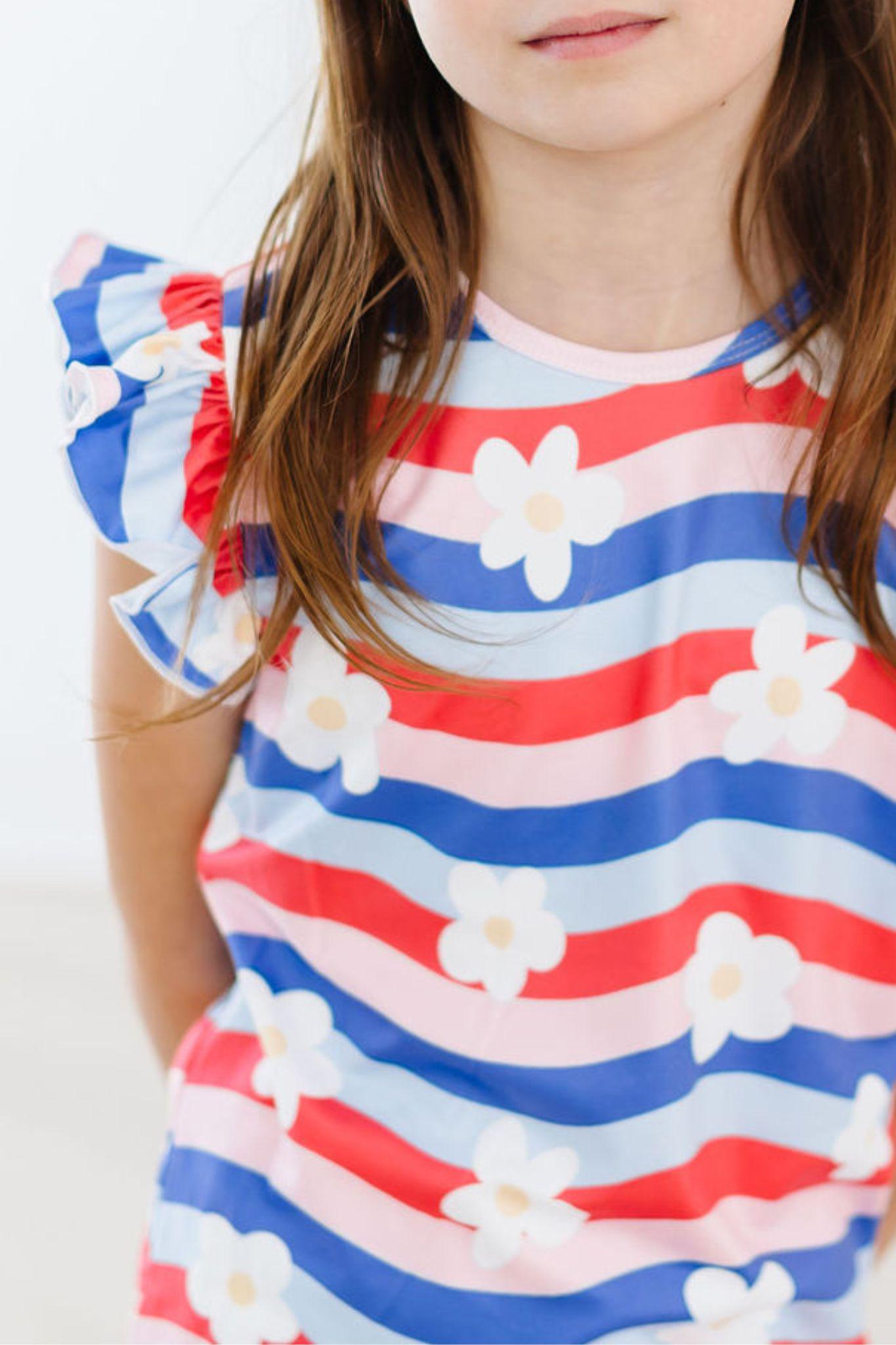 SALE July Vibes S/S Ruffle Tee